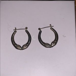 Silver hoops